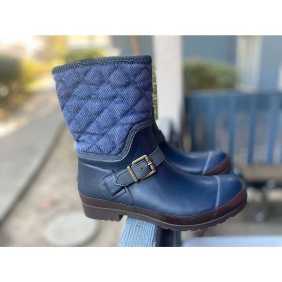 SPERRY Women's Waterproof Rubber Gray Boots Sz 8 - Picture 6 of 11